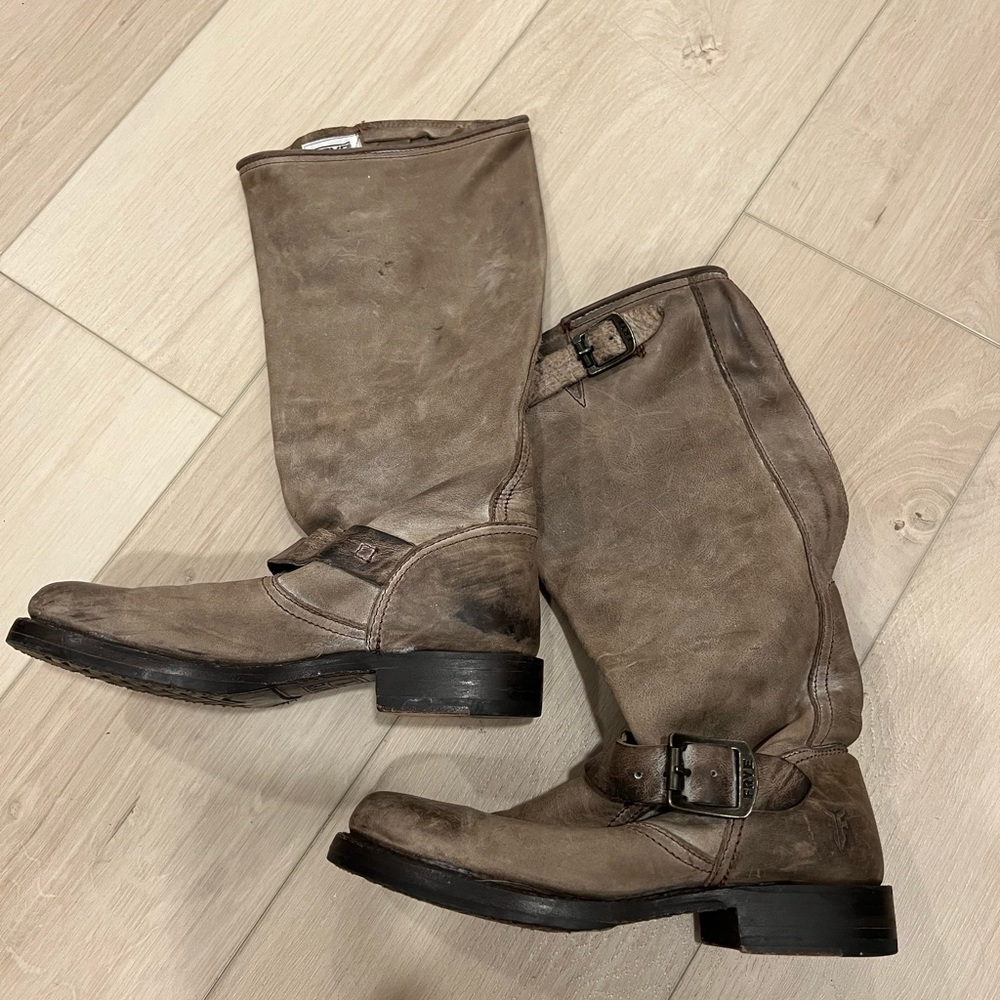 Hardly Worn! Frye Distressed Boots